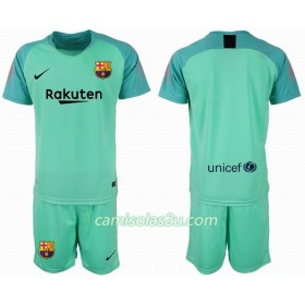 Camisolas de Futebol FC Barcelona Guarda Redes Criança Equipamento 2018/19 Manga Curta